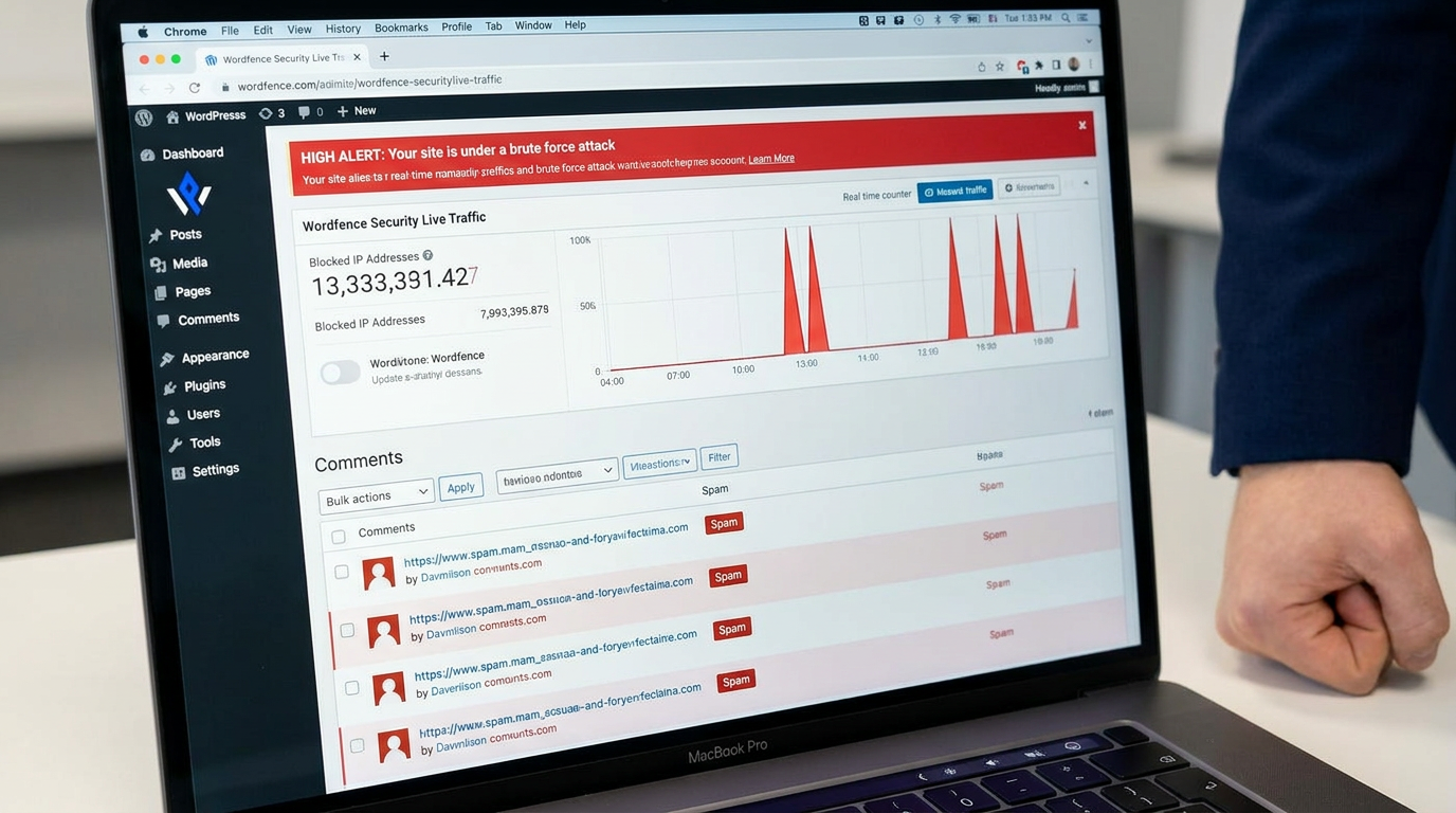 Ataki i włamania na stronę WordPress