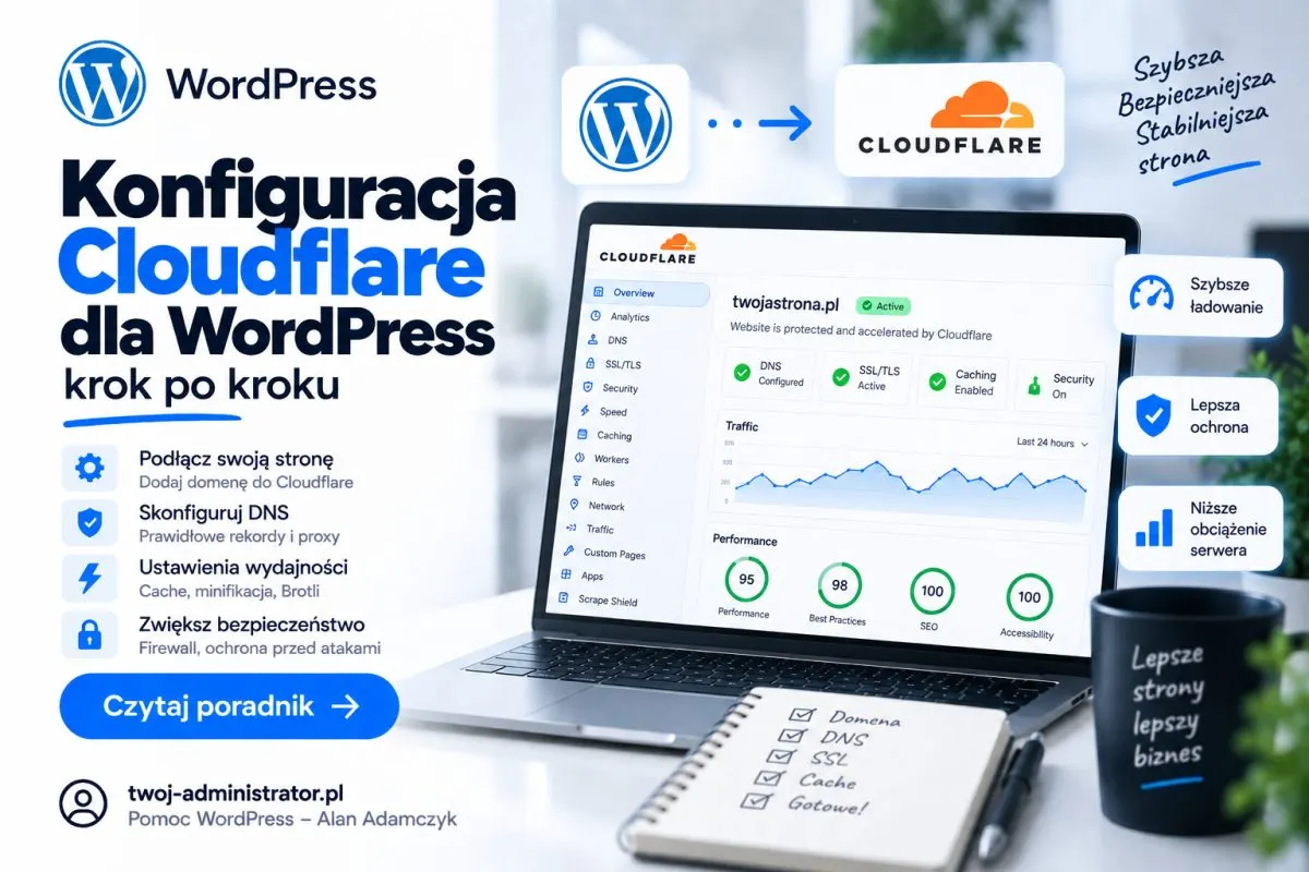 Konfiguracja Cloudflare dla WordPress, krok po kroku