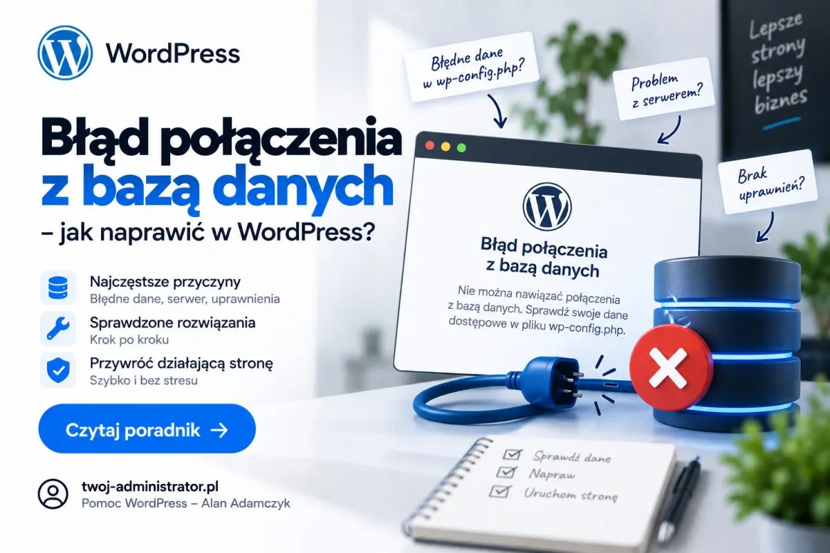 Błąd połączenia z bazą danych, jak naprawić?