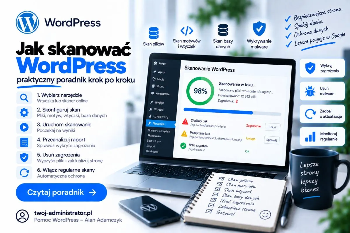 Jak skanować WordPress