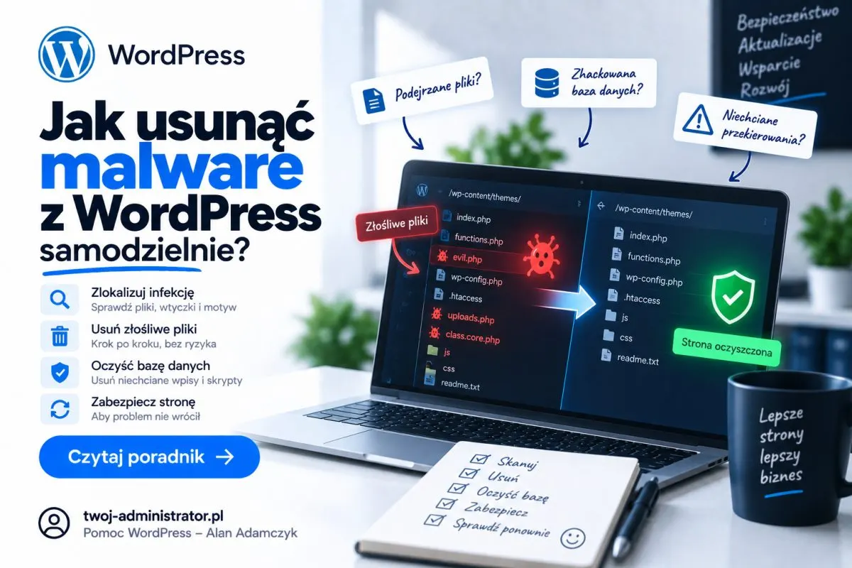 Jak usuwać złośliwy kod (malware) WordPress