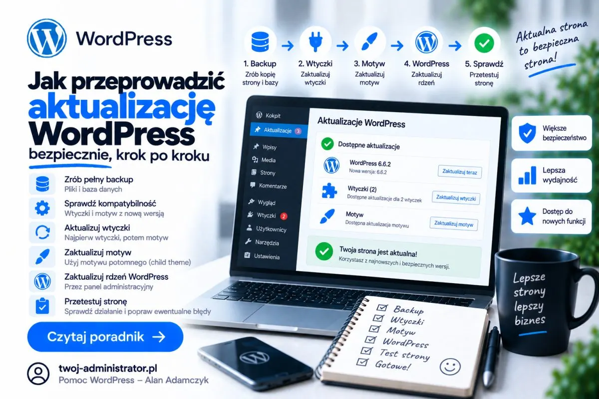 Aktualizacja WordPress - krok po kroku